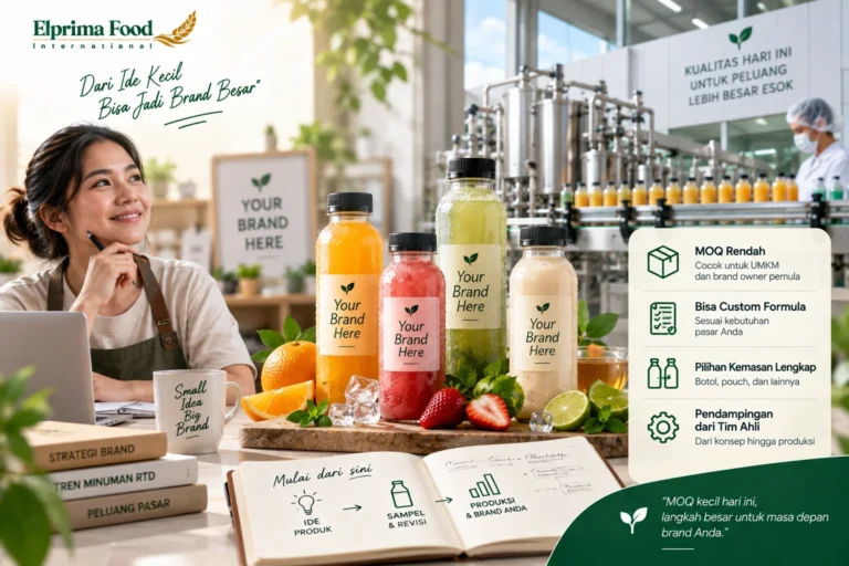 MOQ Maklon Minuman RTD untuk UMKM dan Brand Owner Pemula